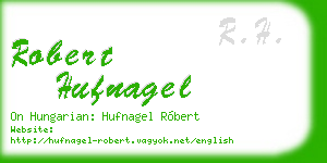 robert hufnagel business card